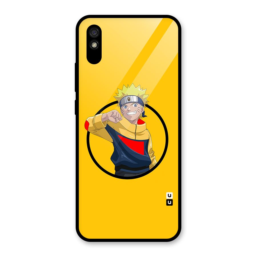 Naruto Sports Art Glass Back Case for Redmi 9A