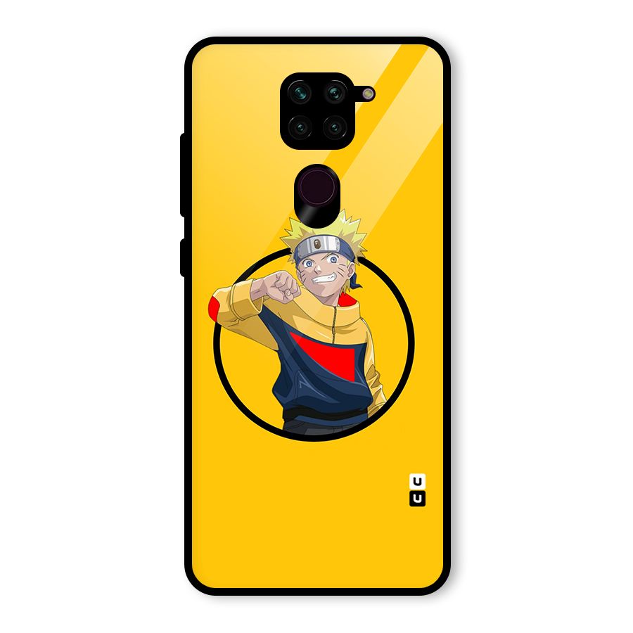 Naruto Sports Art Glass Back Case for Redmi Note 9