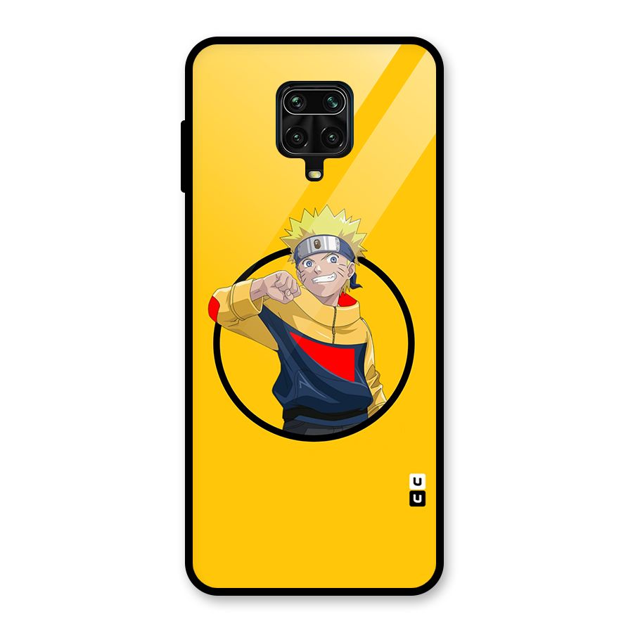Naruto Sports Art Glass Back Case for Redmi Note 9 Pro Max