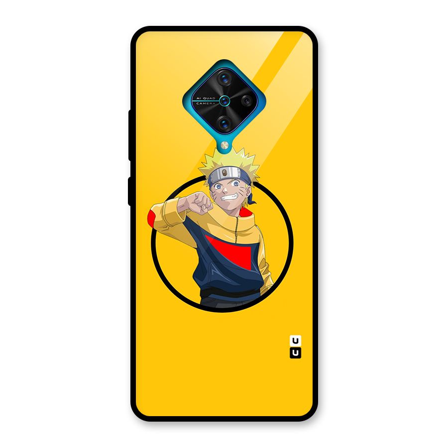 Naruto Sports Art Glass Back Case for Vivo S1 Pro