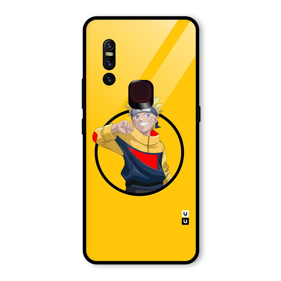 Naruto Sports Art Glass Back Case for Vivo V15