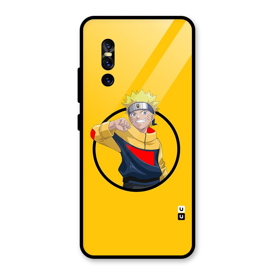 Naruto Sports Art Glass Back Case for Vivo V15 Pro