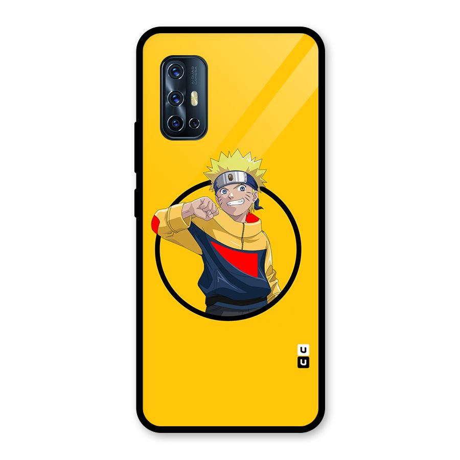 Naruto Sports Art Glass Back Case for Vivo V17
