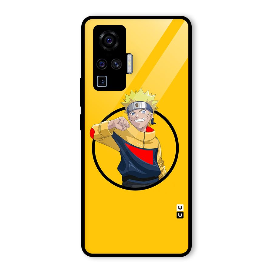 Naruto Sports Art Glass Back Case for Vivo X50 Pro