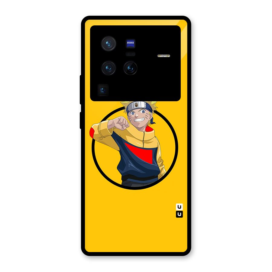 Naruto Sports Art Glass Back Case for Vivo X80 Pro