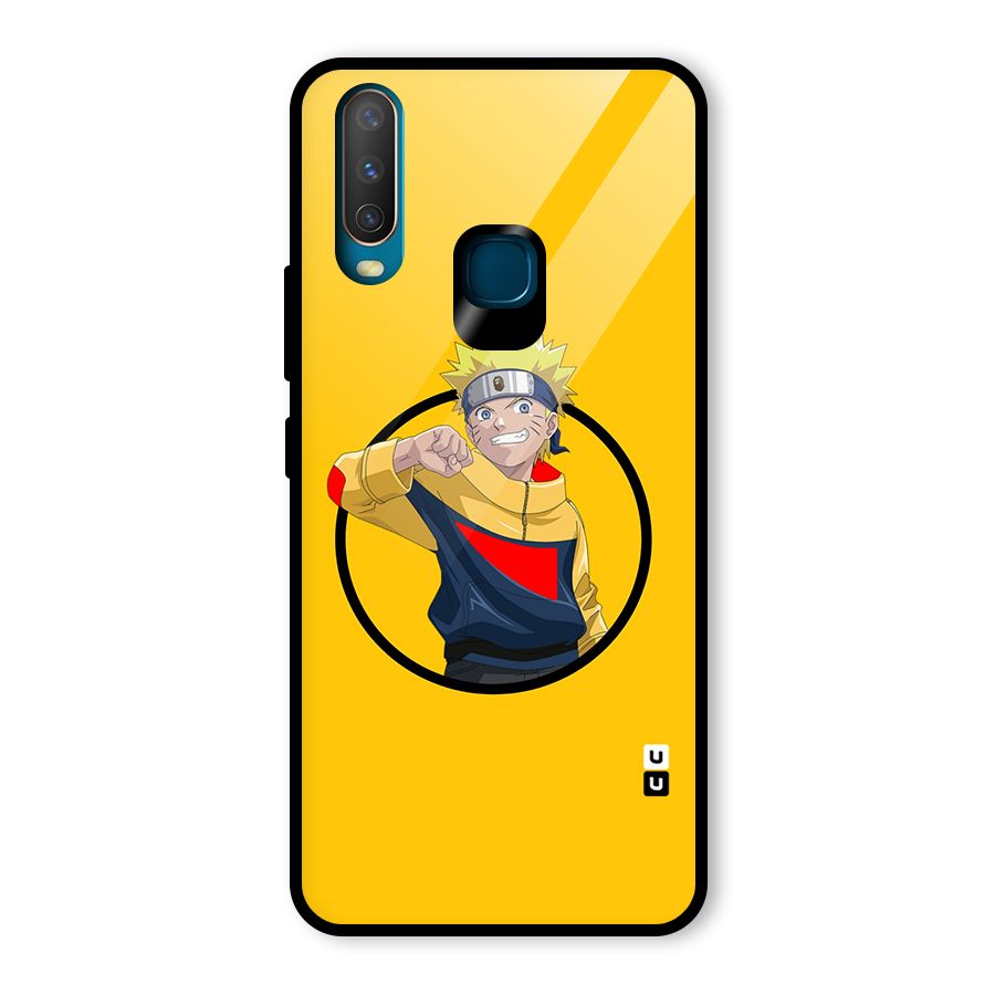Naruto Sports Art Glass Back Case for Vivo Y15