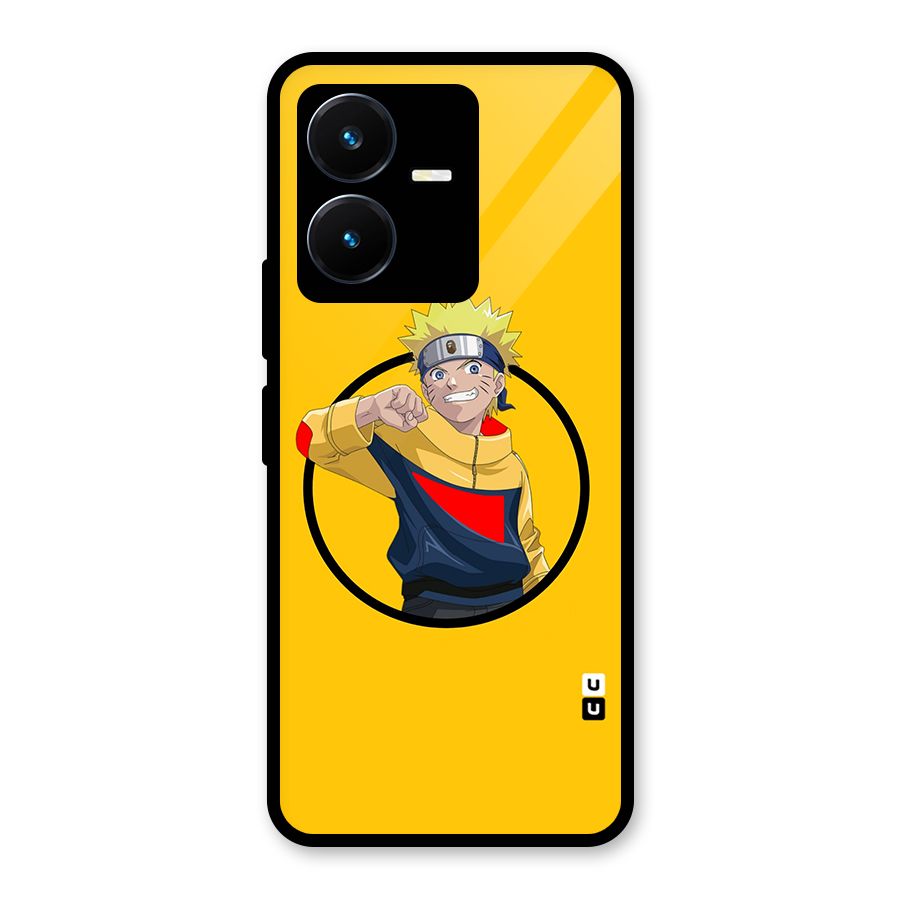 Naruto Sports Art Glass Back Case for Vivo Y22