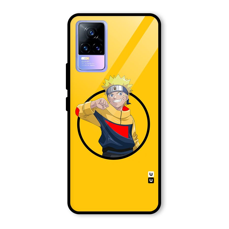 Naruto Sports Art Glass Back Case for Vivo Y73