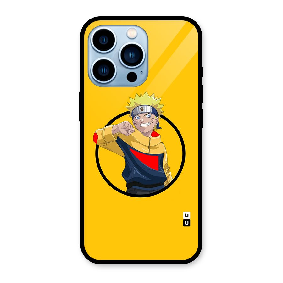 Naruto Sports Art Glass Back Case for iPhone 13 Pro
