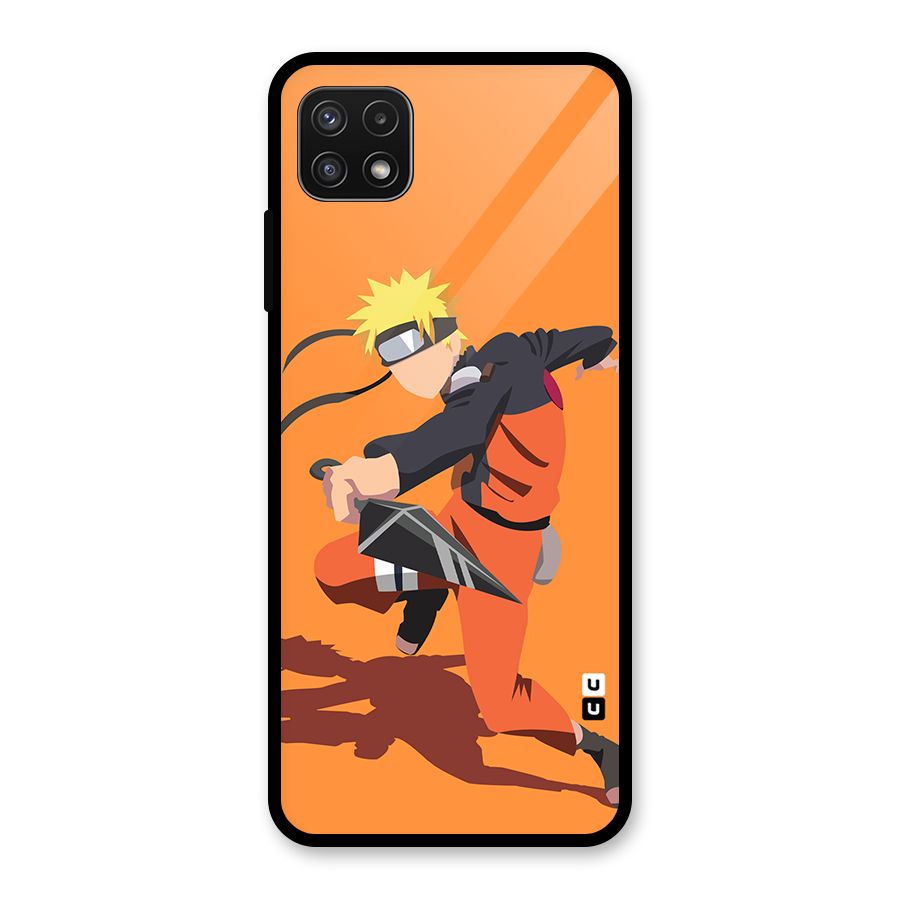 Naruto Ultimate Ninja Storm Glass Back Case for Galaxy A22 5G