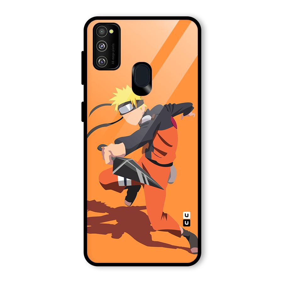 Naruto Ultimate Ninja Storm Glass Back Case for Galaxy M21