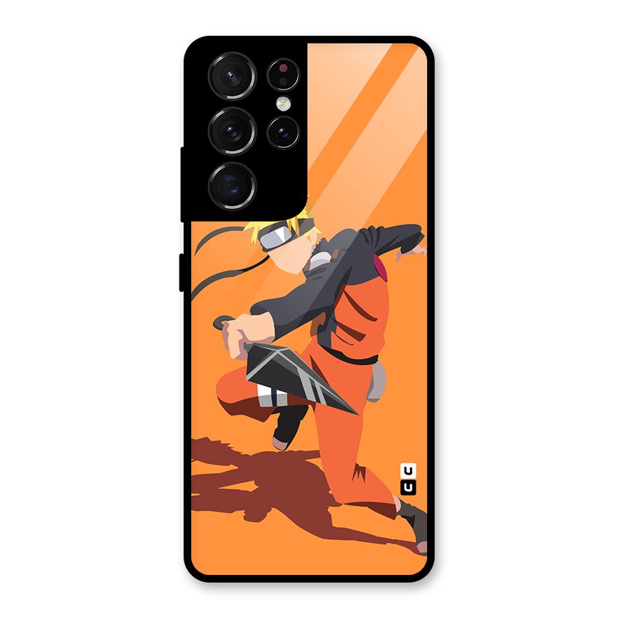 Naruto Ultimate Ninja Storm Glass Back Case for Galaxy S21 Ultra 5G