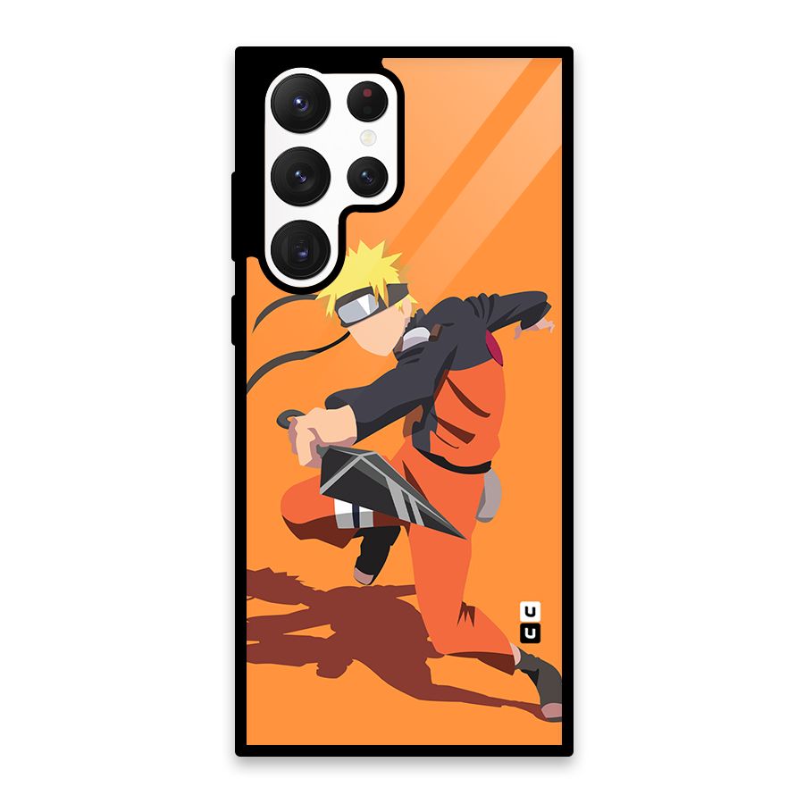 Naruto Ultimate Ninja Storm Glass Back Case for Galaxy S22 Ultra 5G