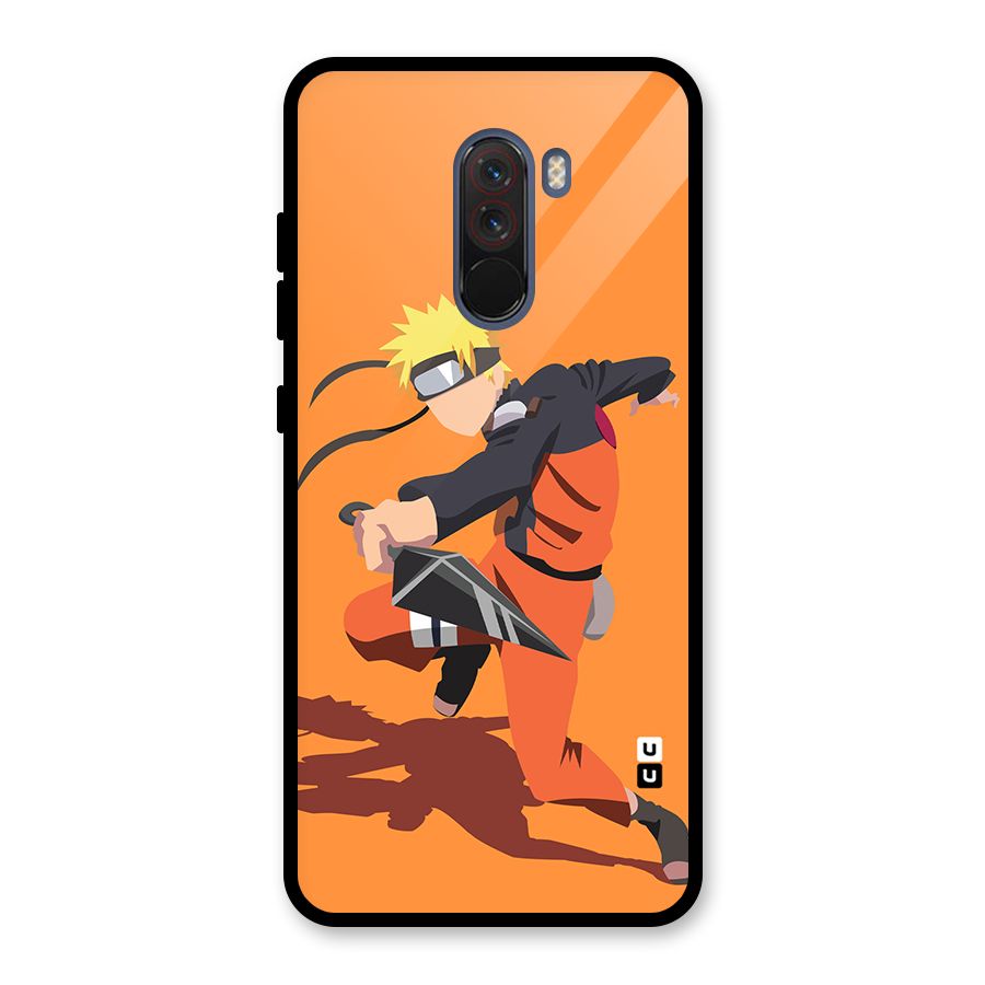 Naruto Ultimate Ninja Storm Glass Back Case for Poco F1