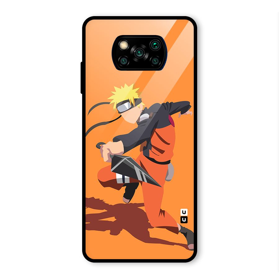 Naruto Ultimate Ninja Storm Glass Back Case for Poco X3 Pro