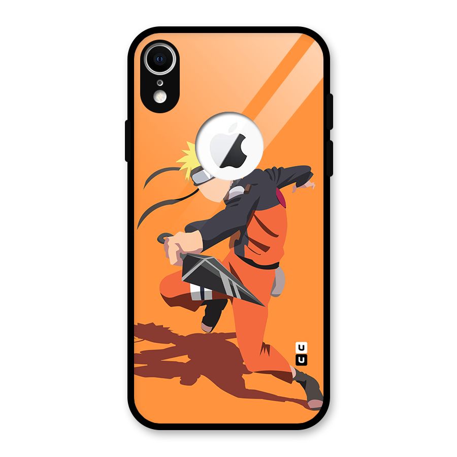 Naruto Ultimate Ninja Storm Glass Back Case for iPhone XR Logo Cut