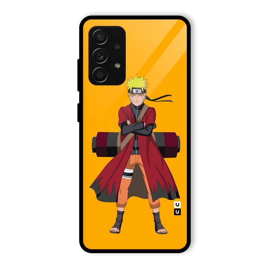 Naruto Uzumaki Art Glass Back Case for Galaxy A53 5G
