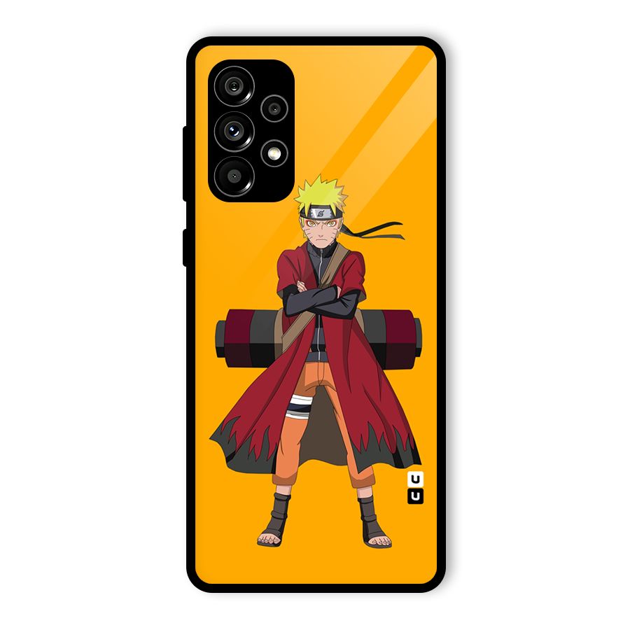 Naruto Uzumaki Art Glass Back Case for Galaxy A73 5G