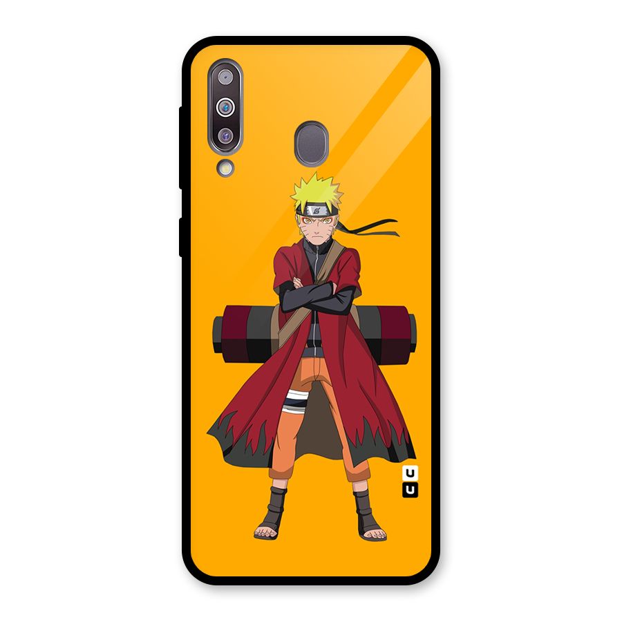 Naruto Uzumaki Art Glass Back Case for Galaxy M30