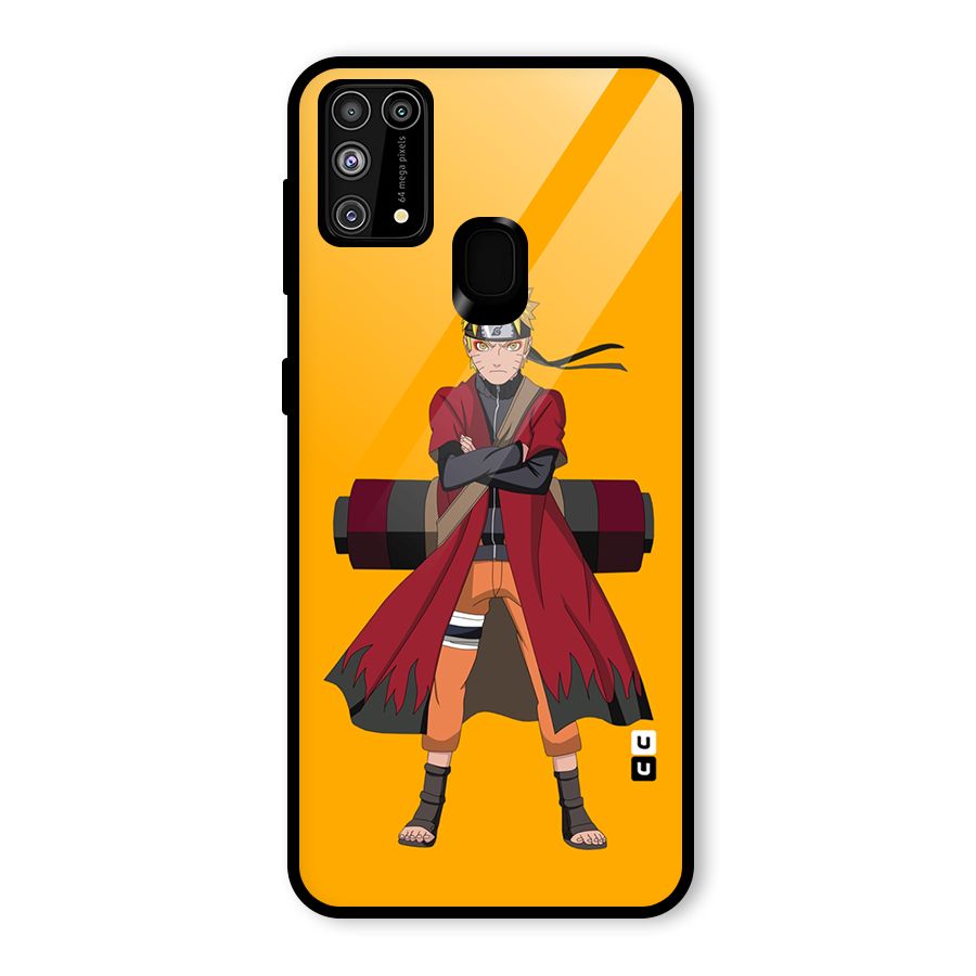 Naruto Uzumaki Art Glass Back Case for Galaxy M31