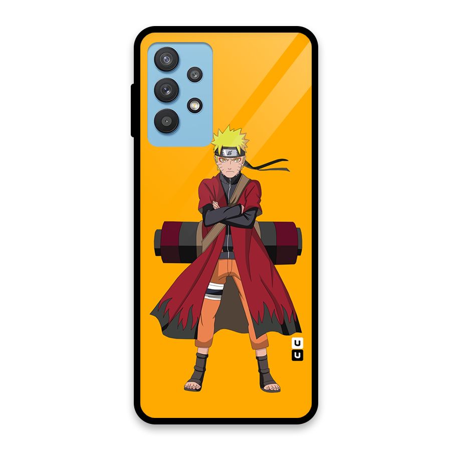 Naruto Uzumaki Art Glass Back Case for Galaxy M32 5G