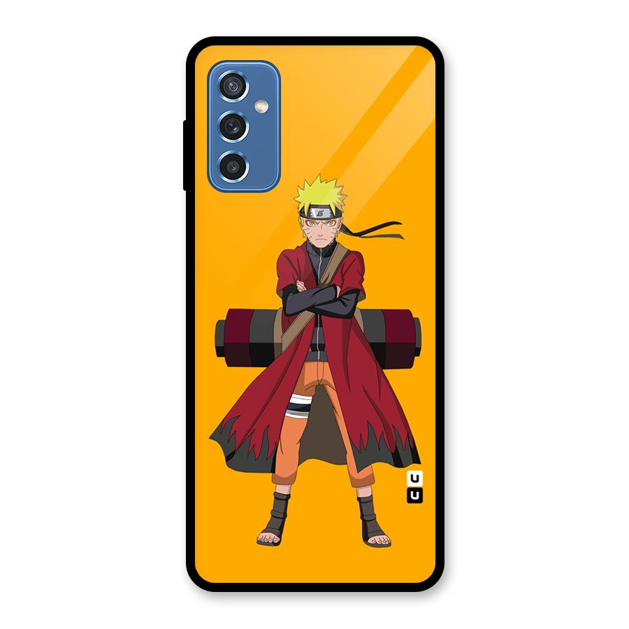 Naruto Uzumaki Art Glass Back Case for Galaxy M52 5G