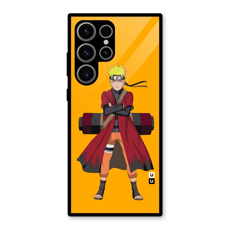 Naruto Uzumaki Art Glass Back Case for Galaxy S23 Ultra