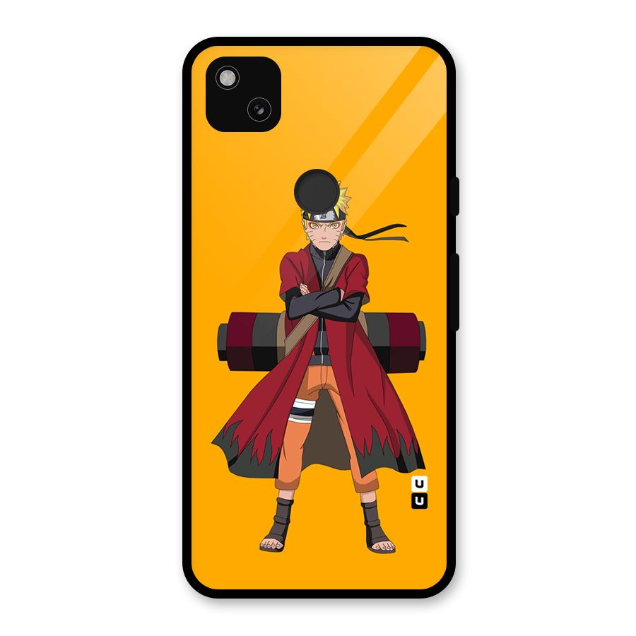 Naruto Uzumaki Art Glass Back Case for Google Pixel 4a