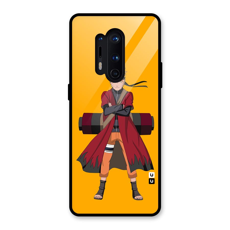 Naruto Uzumaki Art Glass Back Case for OnePlus 8 Pro