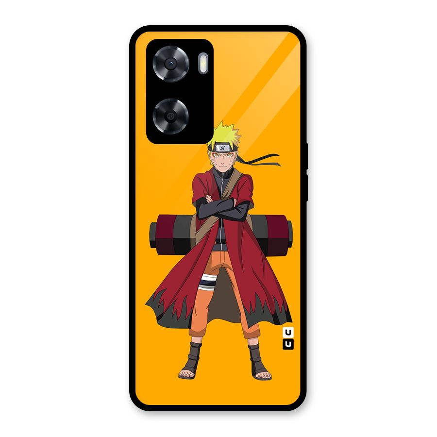 Naruto Uzumaki Art Glass Back Case for Oppo A57 2022