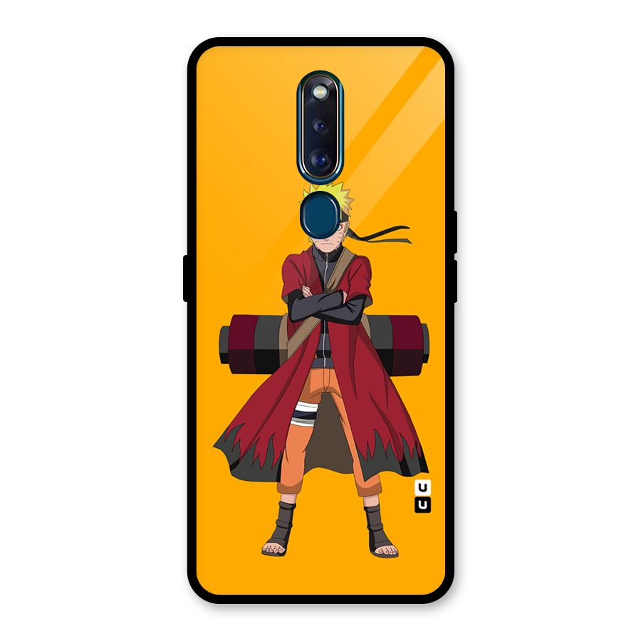 Naruto Uzumaki Art Glass Back Case for Oppo F11 Pro