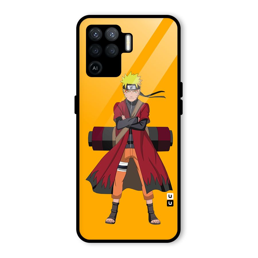 Naruto Uzumaki Art Glass Back Case for Oppo F19 Pro