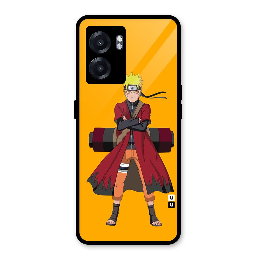 Naruto Uzumaki Art Glass Back Case for Oppo K10 (5G)