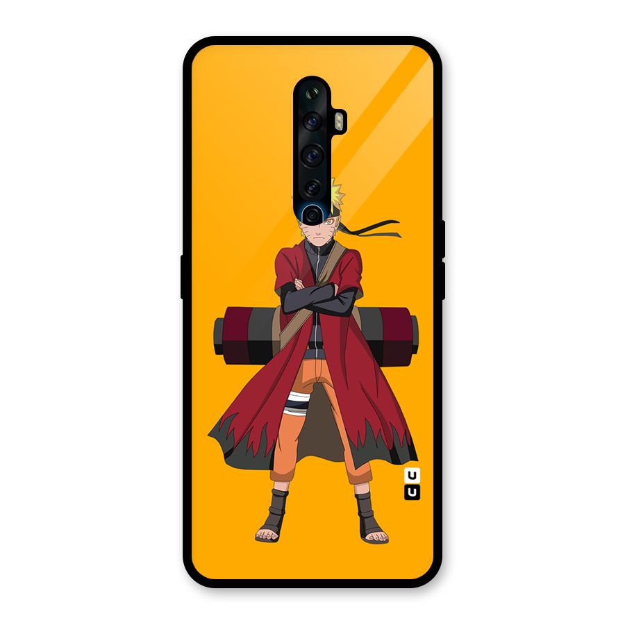 Naruto Uzumaki Art Glass Back Case for Oppo Reno2 F