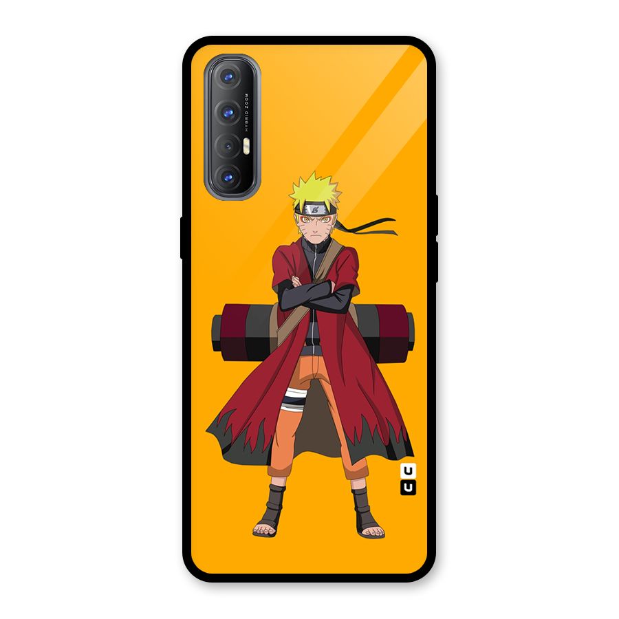 Naruto Uzumaki Art Glass Back Case for Oppo Reno3 Pro