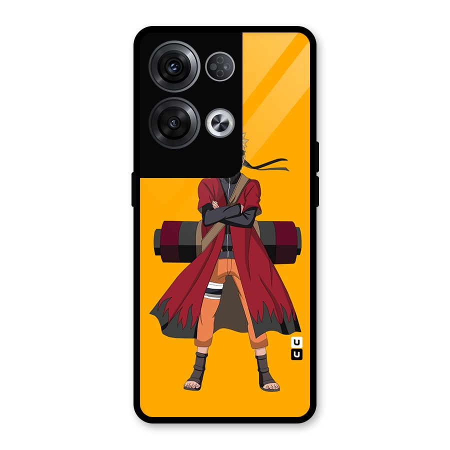 Naruto Uzumaki Art Glass Back Case for Oppo Reno8 Pro 5G