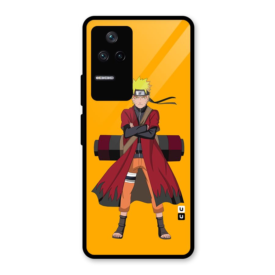 Naruto Uzumaki Art Glass Back Case for Poco F4 5G