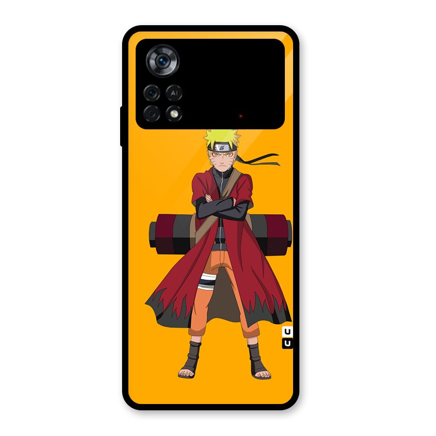 Naruto Uzumaki Art Glass Back Case for Poco X4 Pro 5G