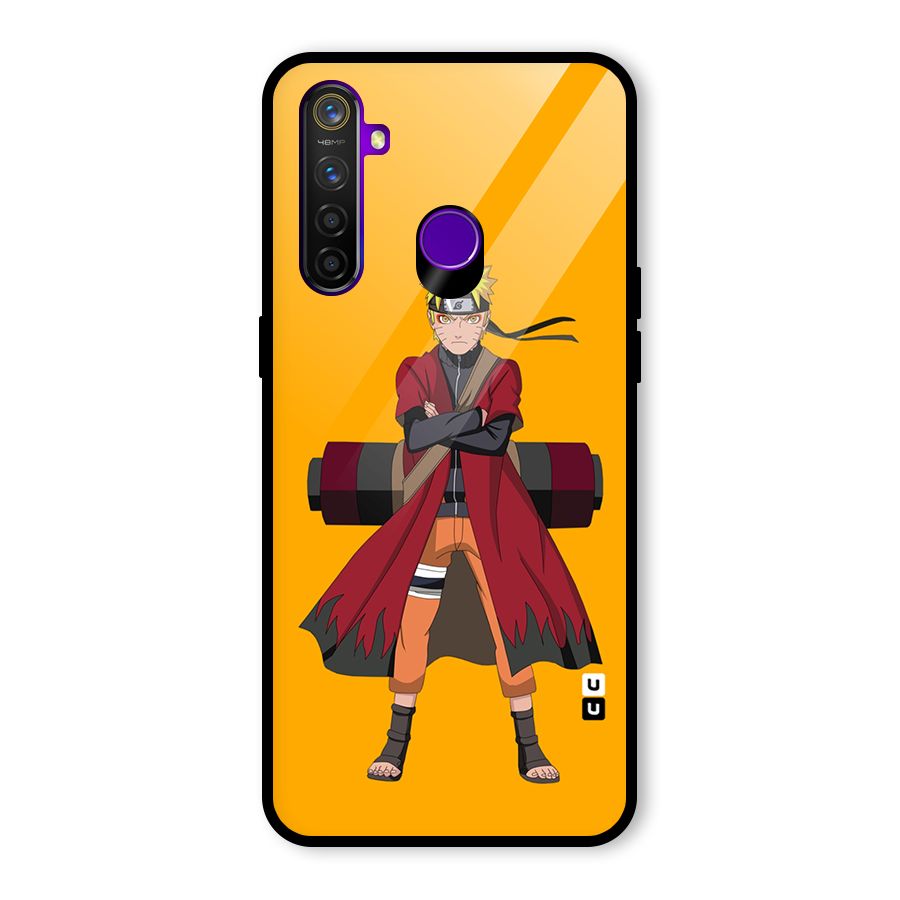 Naruto Uzumaki Art Glass Back Case for Realme 5 Pro