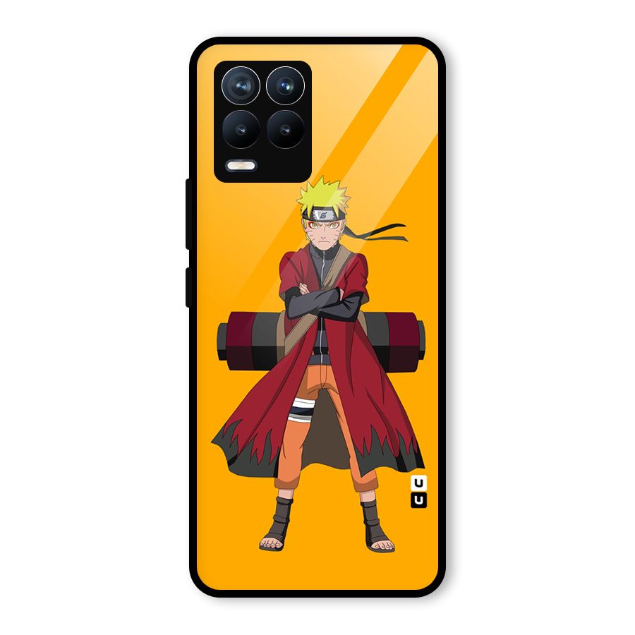 Naruto Uzumaki Art Glass Back Case for Realme 8