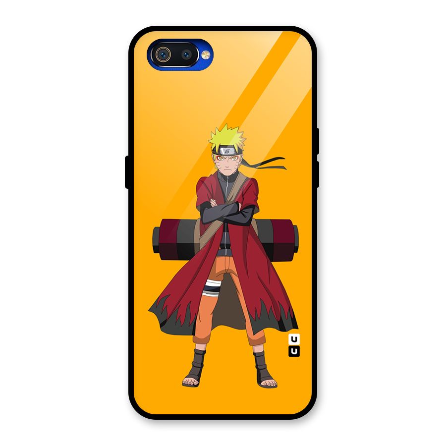 Naruto Uzumaki Art Glass Back Case for Realme C2