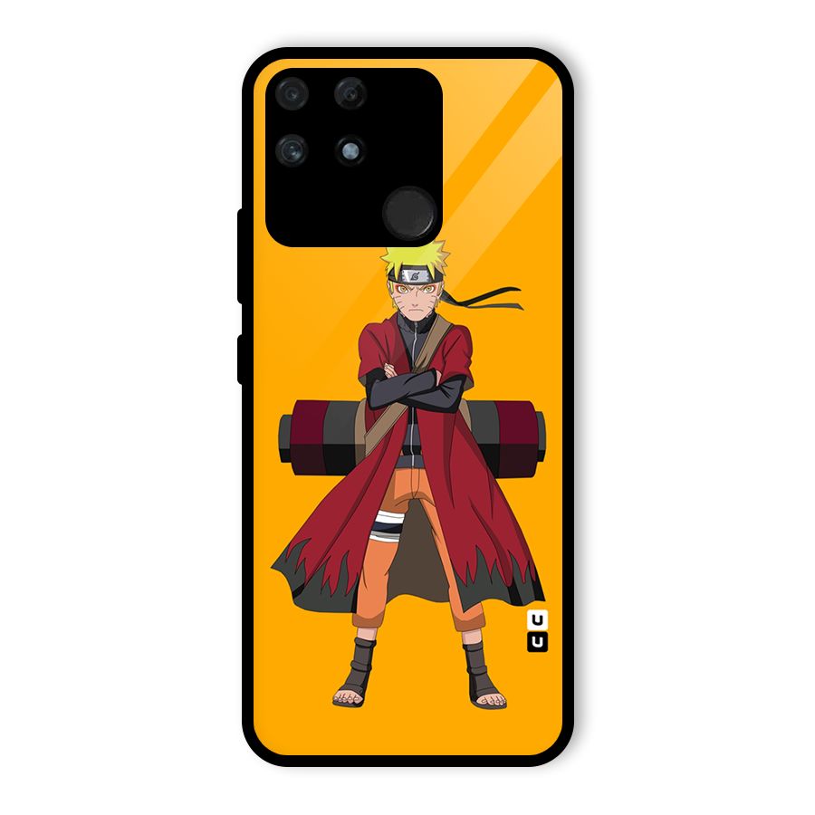 Naruto Uzumaki Art Glass Back Case for Realme Narzo 50A