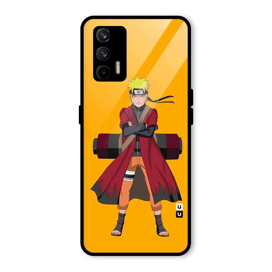 Naruto Uzumaki Art Glass Back Case for Realme X7 Max