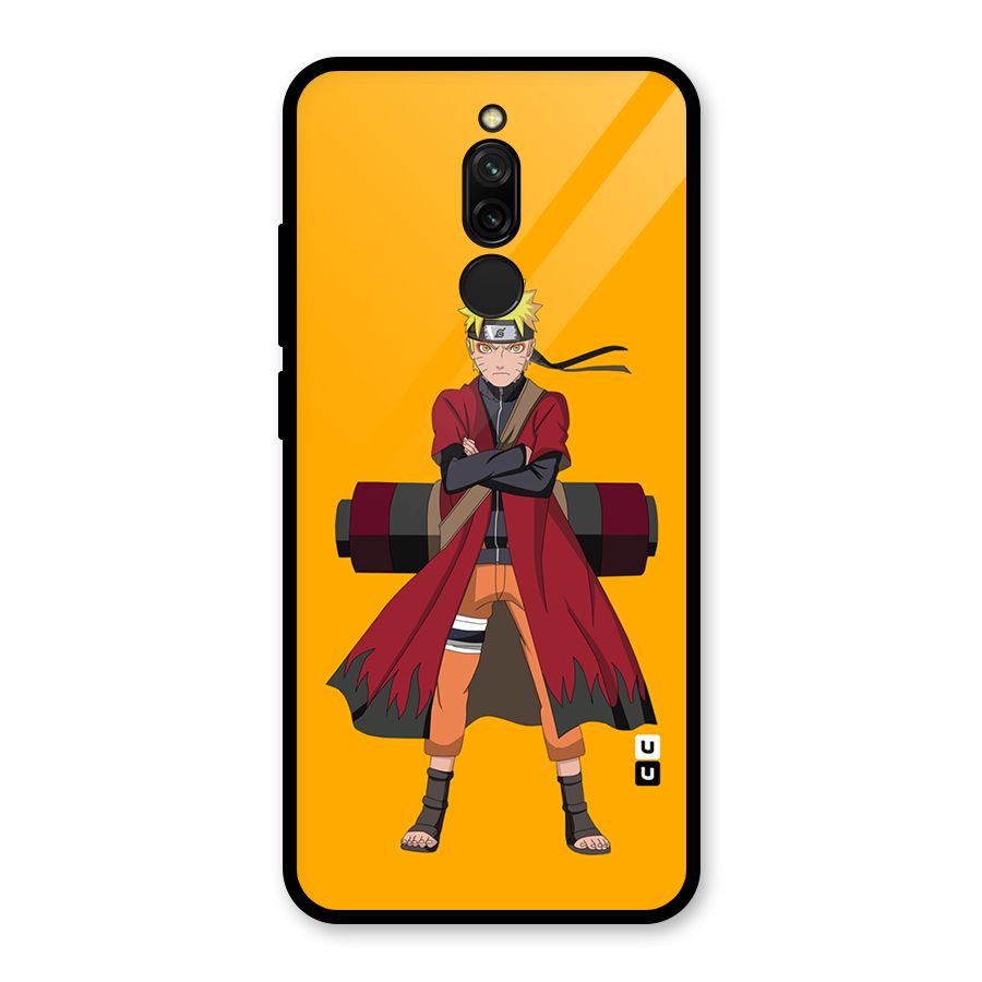 Naruto Uzumaki Art Glass Back Case for Redmi 8