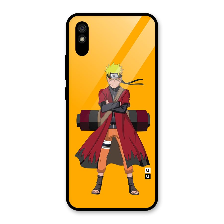 Naruto Uzumaki Art Glass Back Case for Redmi 9i