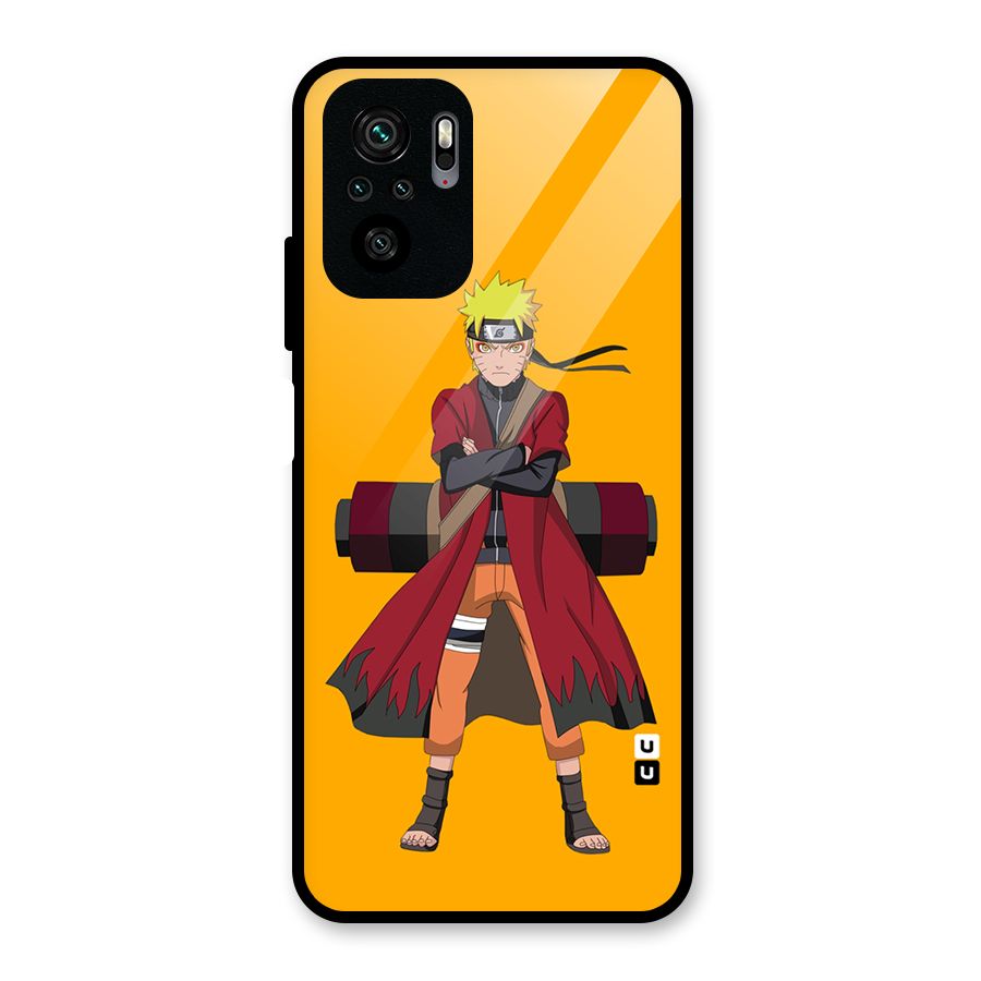Naruto Uzumaki Art Glass Back Case for Redmi Note 10