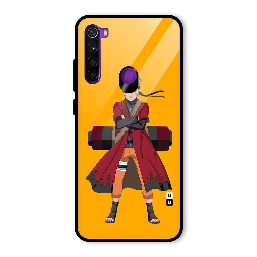 Naruto Uzumaki Art Glass Back Case for Redmi Note 8