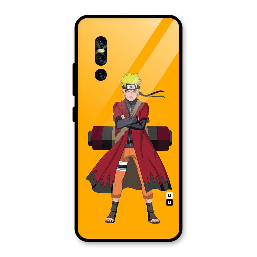 Naruto Uzumaki Art Glass Back Case for Vivo V15 Pro
