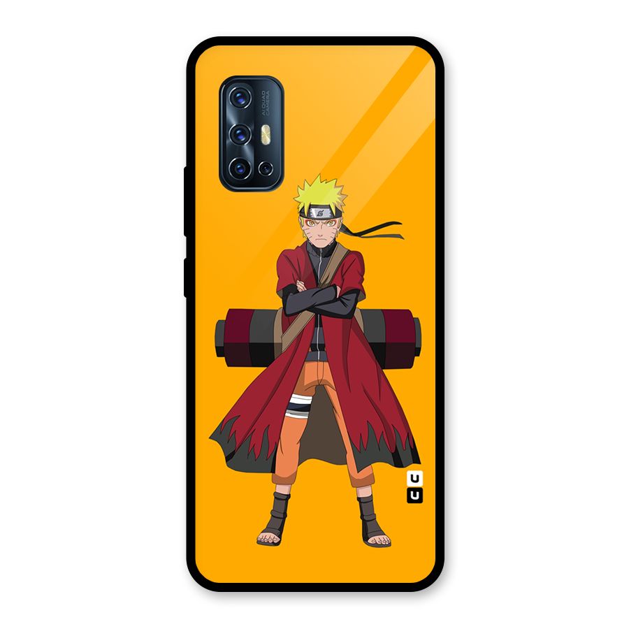 Naruto Uzumaki Art Glass Back Case for Vivo V17