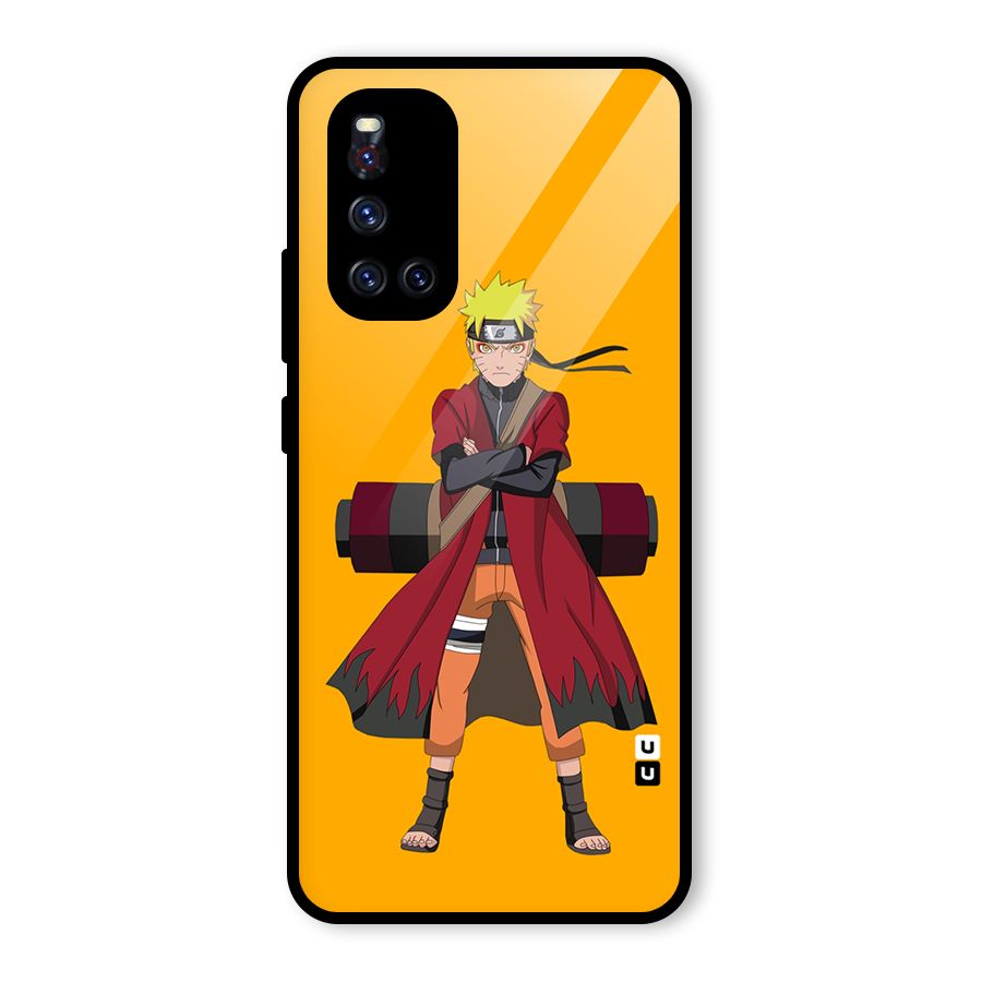Naruto Uzumaki Art Glass Back Case for Vivo V19